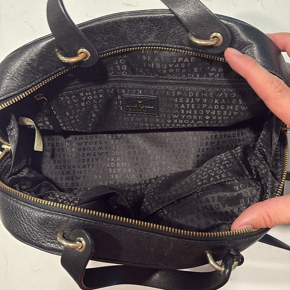 Kate Spade Black Leather Satchel Handbag - Picture 3 of 16